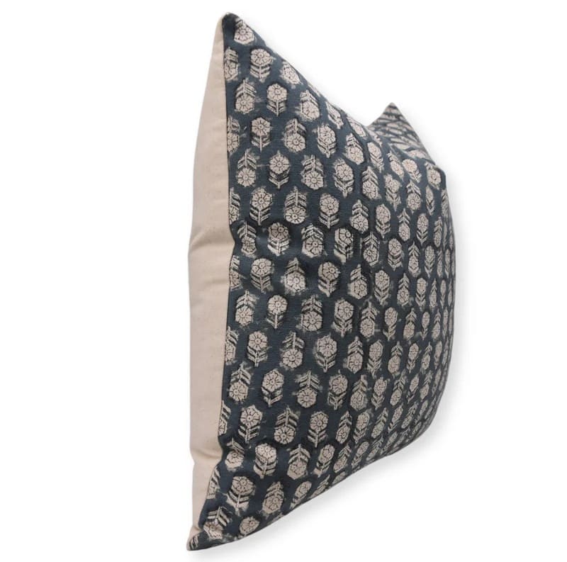 Floral Pattern Handmade Pillow Case - Tulsi Buti
