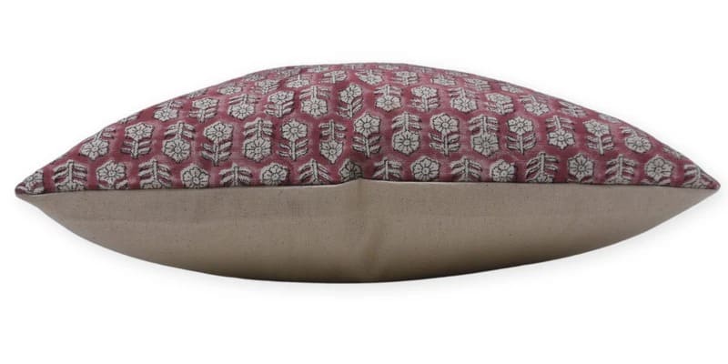 Decorative Tulsi Buti Throw Pillow Cover