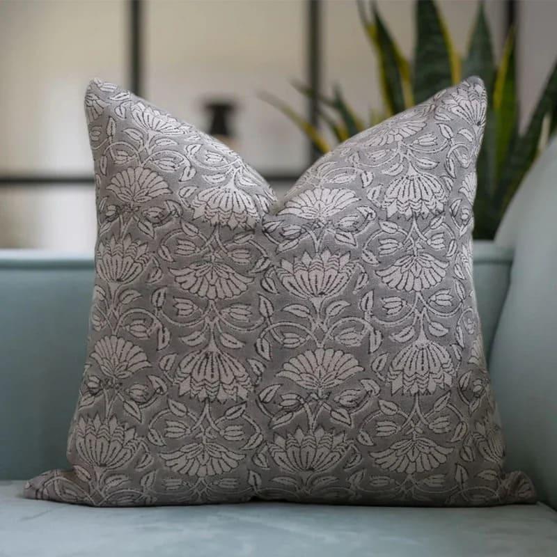 stylish couch and living room accents.