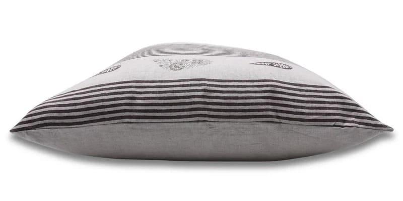 Urban Flag Print Brown Striped Cushion Cover