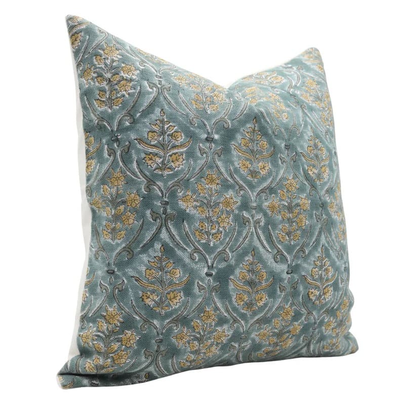 Traditional blockprint pillow cover