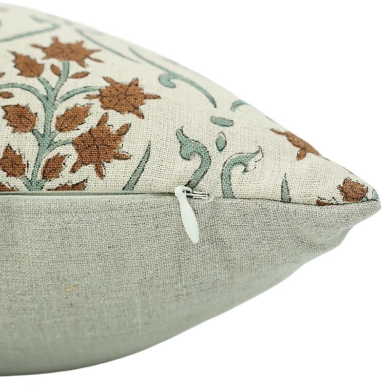 Hidden zipper pillow cover