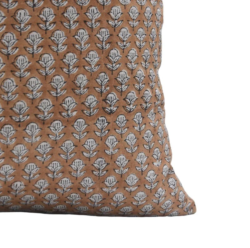 Tarangini Mini Floral Linen Throw Cover