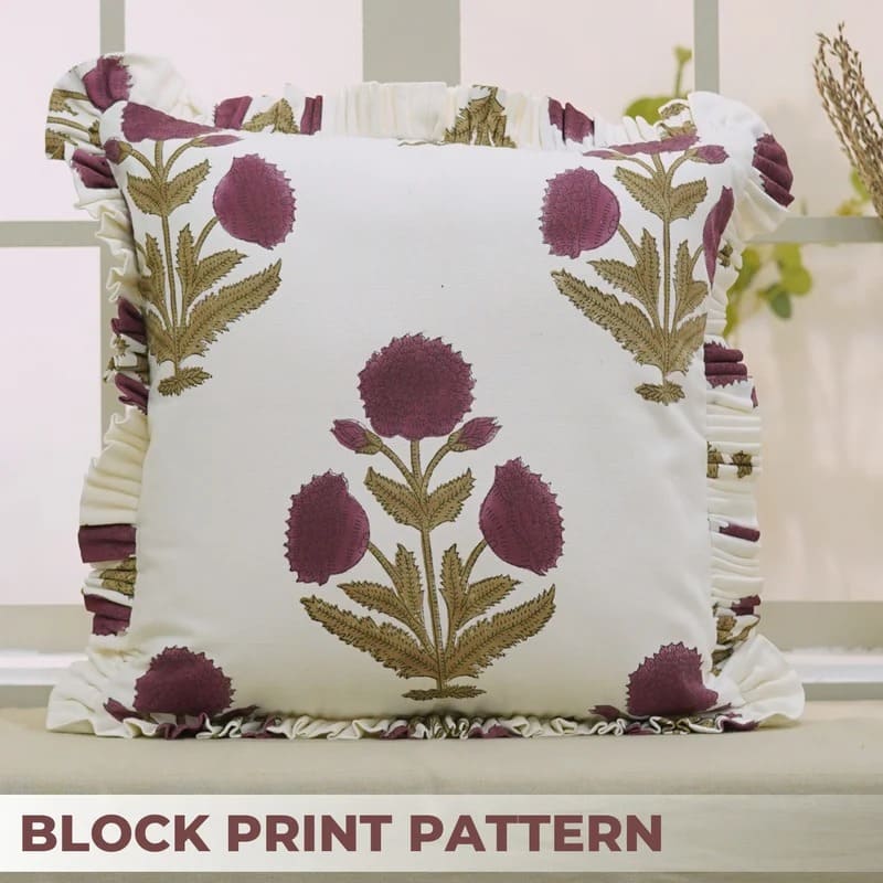 Hidden zipper pillow cover