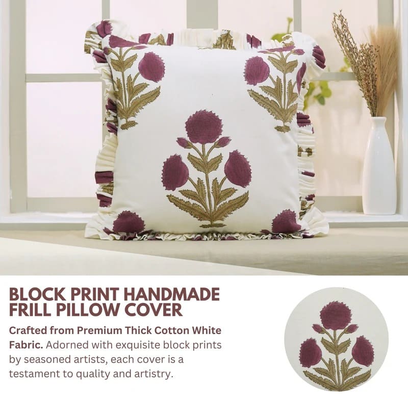 Vintage style boho decorative pillow cover