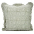 Boho chic cotton pillow cover with frill