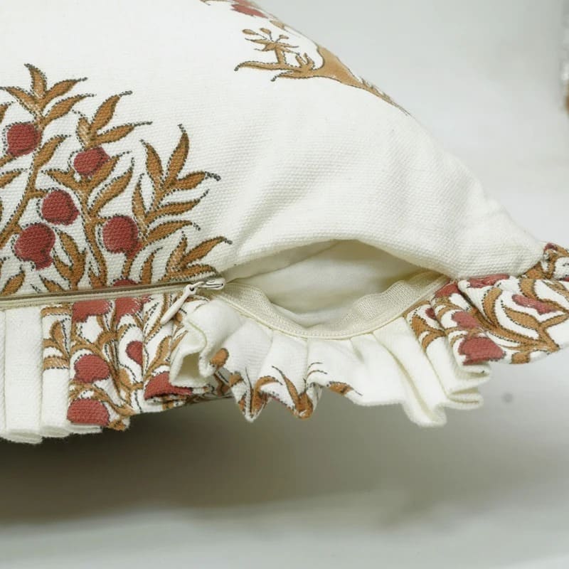 Handcrafted blockprint pillow cover