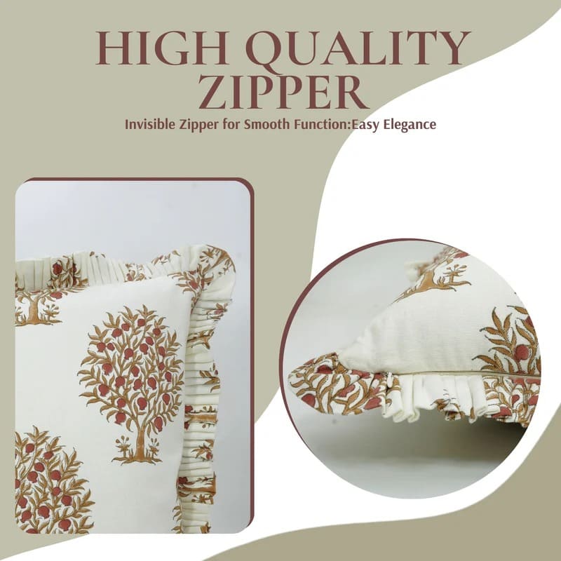 Decorative blockprint cushion cover