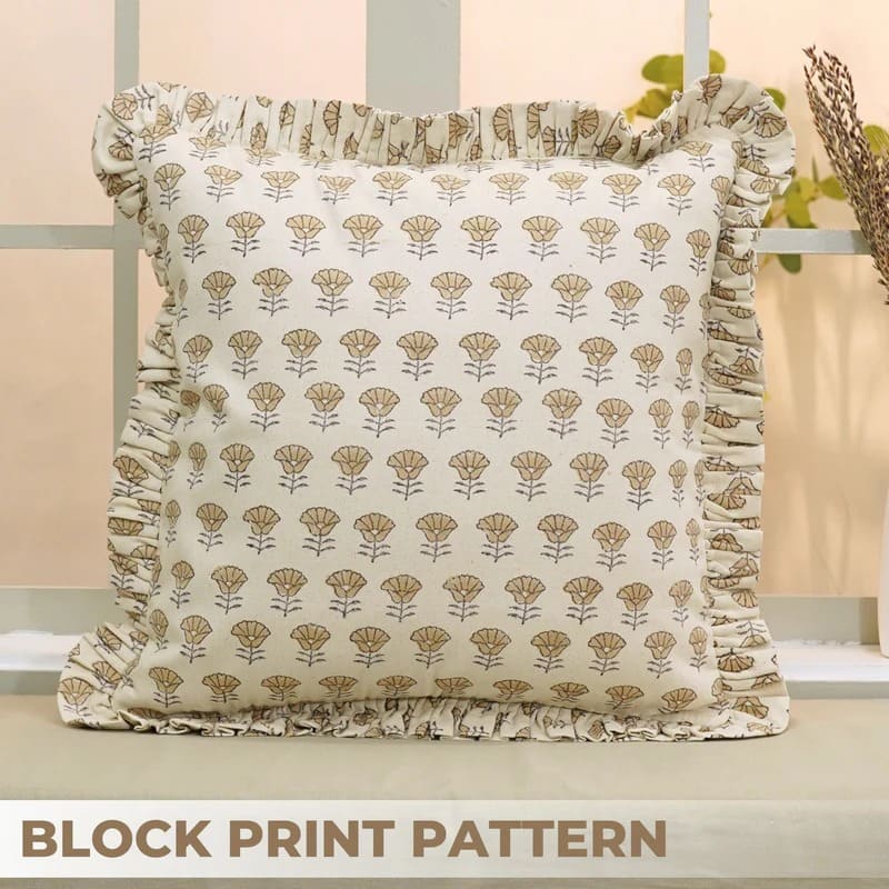 Printed boho pillow cover