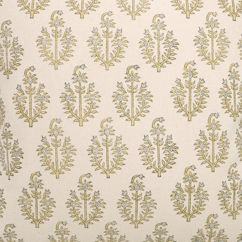 Floral block print pillow cover