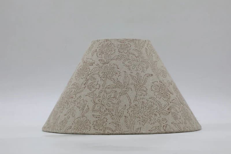 Fabric lampshades for bedside table lighting