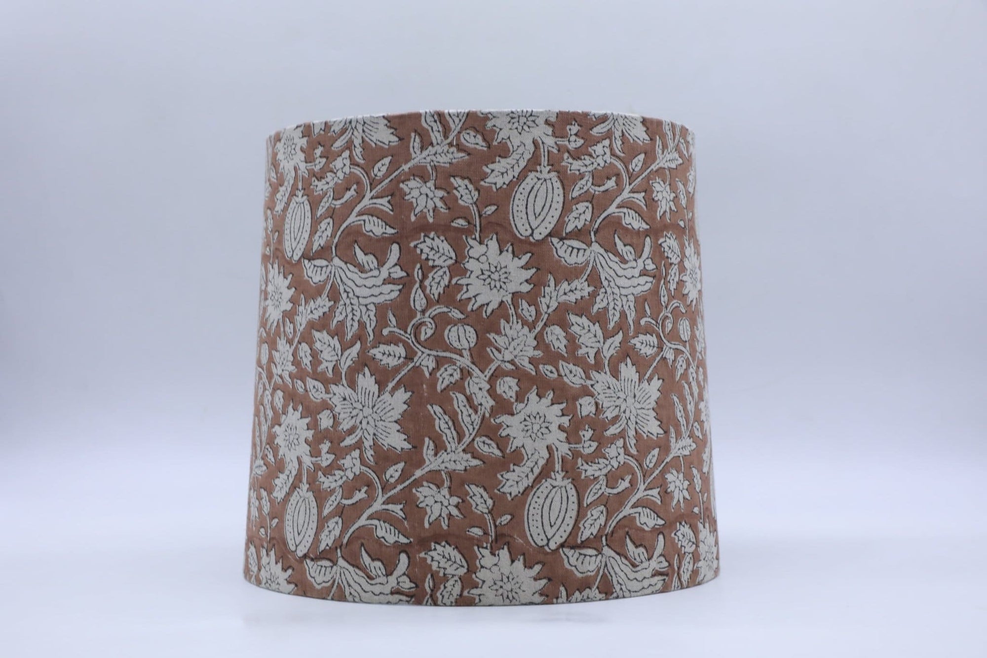 Block Print Drum Lampshade - Manikarnika - Set of 2