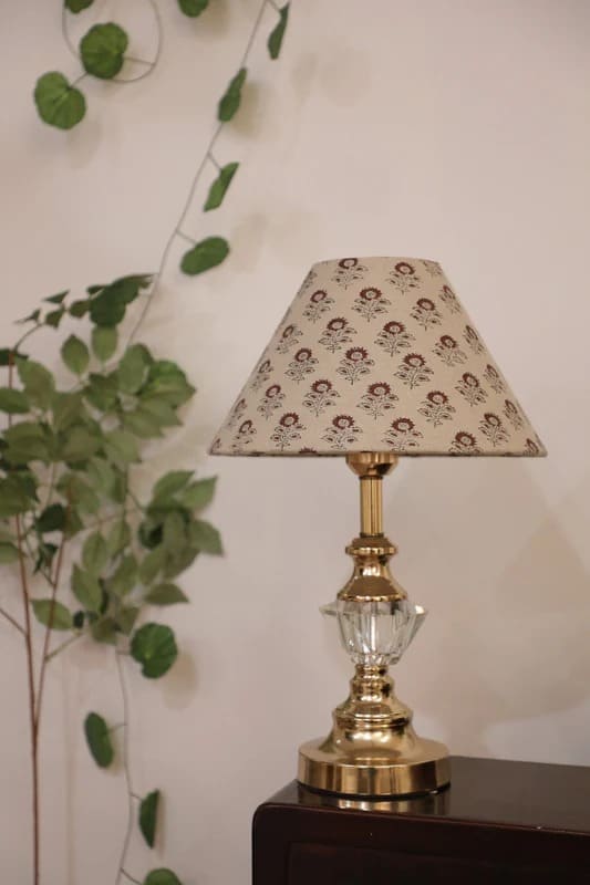 Printed lampshade fabric for home lighting decor