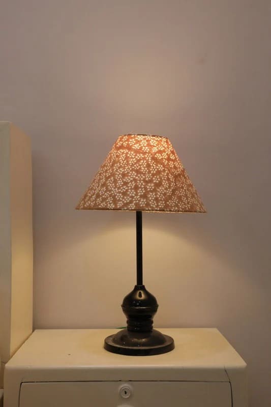 Decorated lampshade for cozy bedroom decor