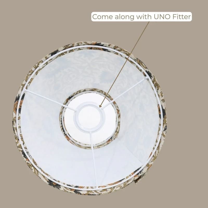Hand printed lampshade decorative cotton shade 