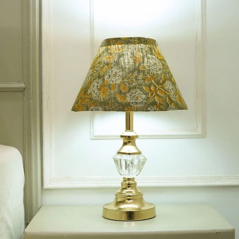 Handmade Indian fabric lampshade for home décor