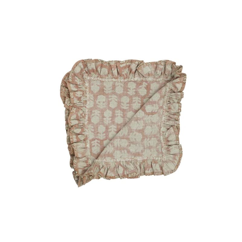 Linen floral napkins for table decor