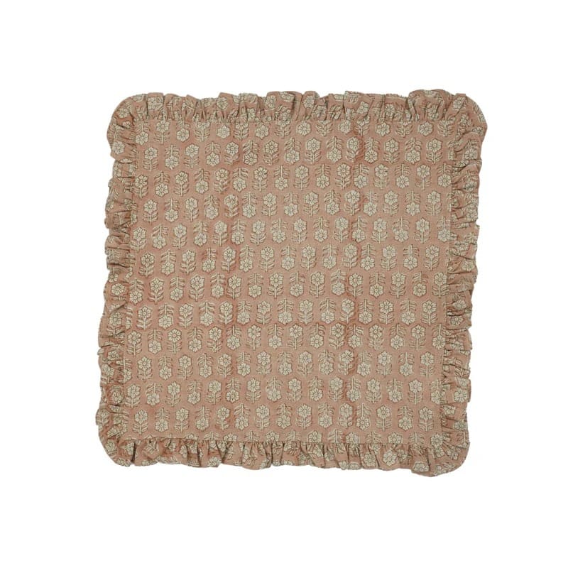 Classic floral linen napkins set