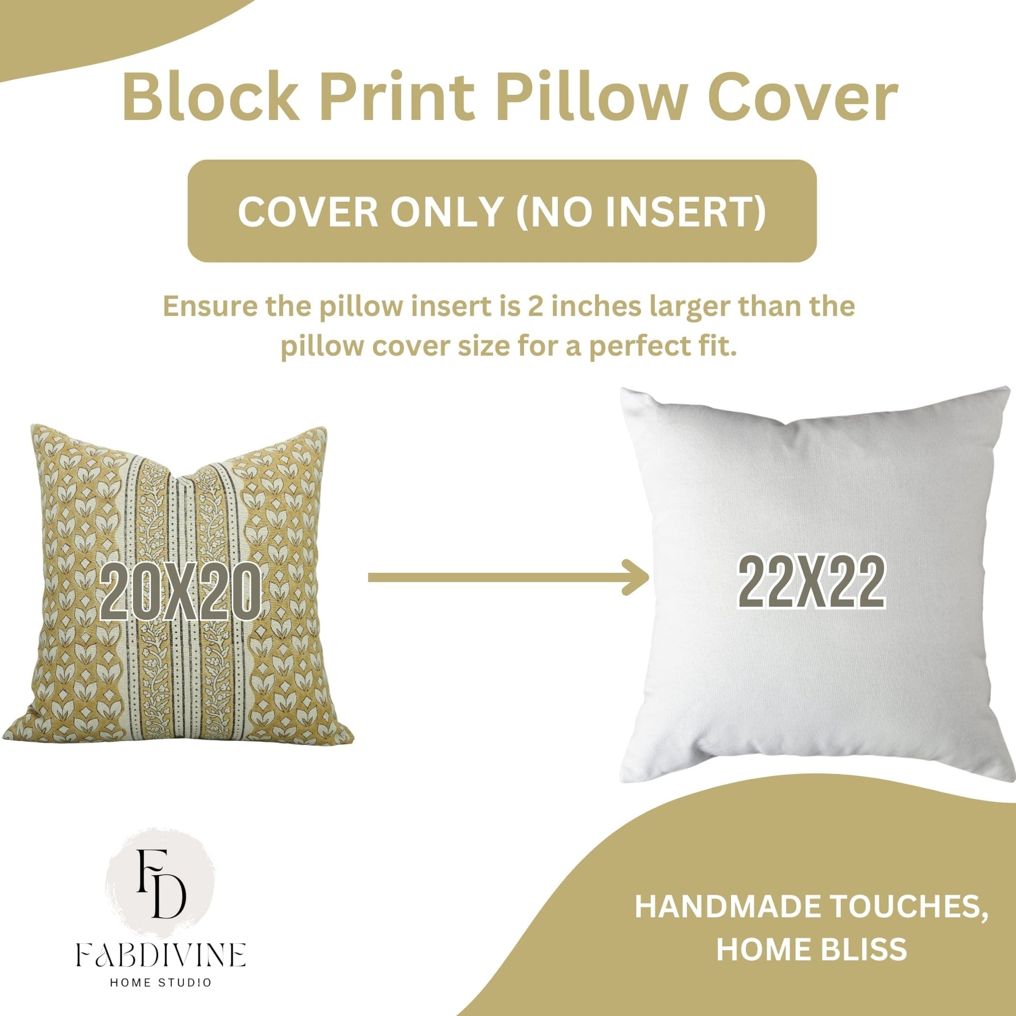 Pure Linen Floral Cushion Cover - Titlee Border