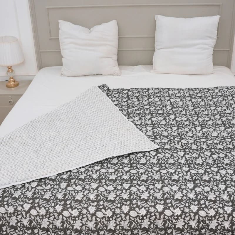 Handmade Indian Block Print Quilts | Soft Cotton Bedding – Fabdivine