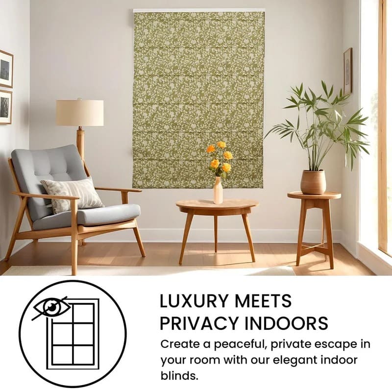 Powder House Square custom Roman shades for home décor