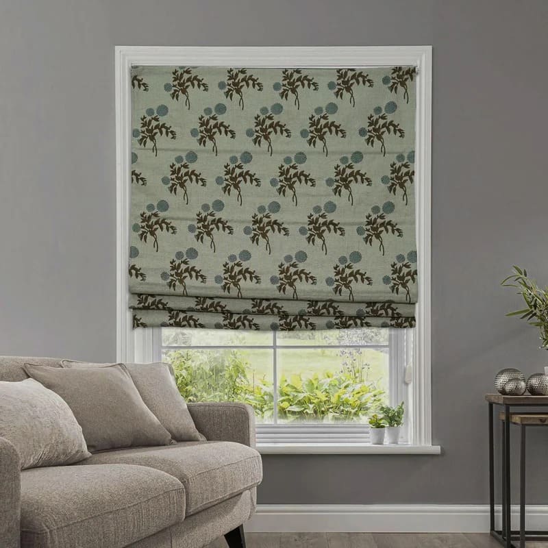 Soft linen roman shades for cozy living room style