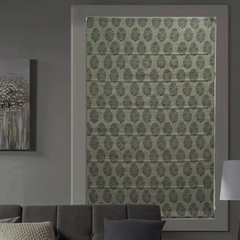 Linen roman shades for window décor ideas