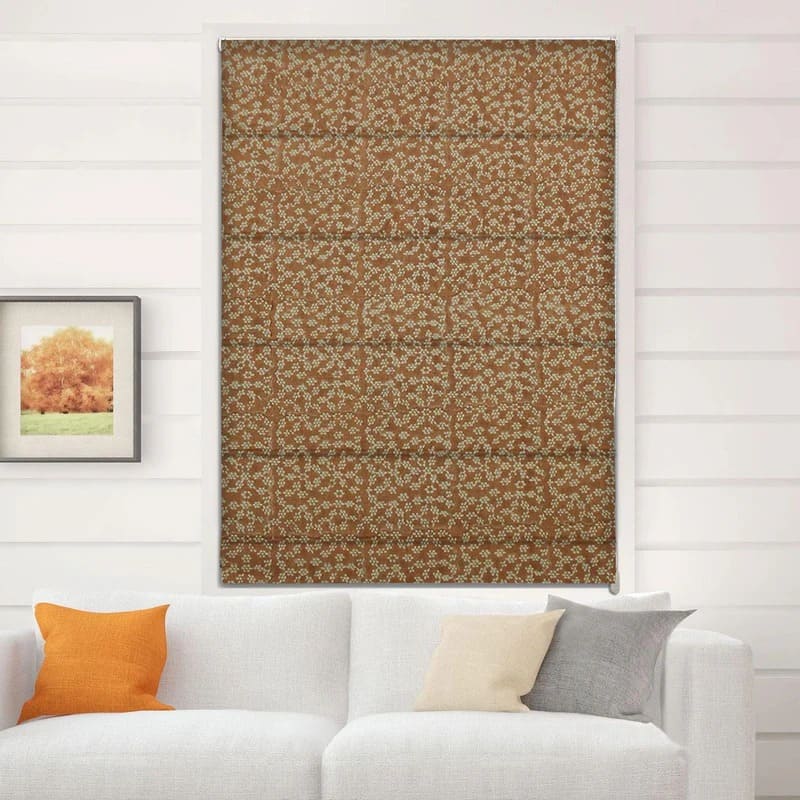 Roman shade curtain for large or small windows