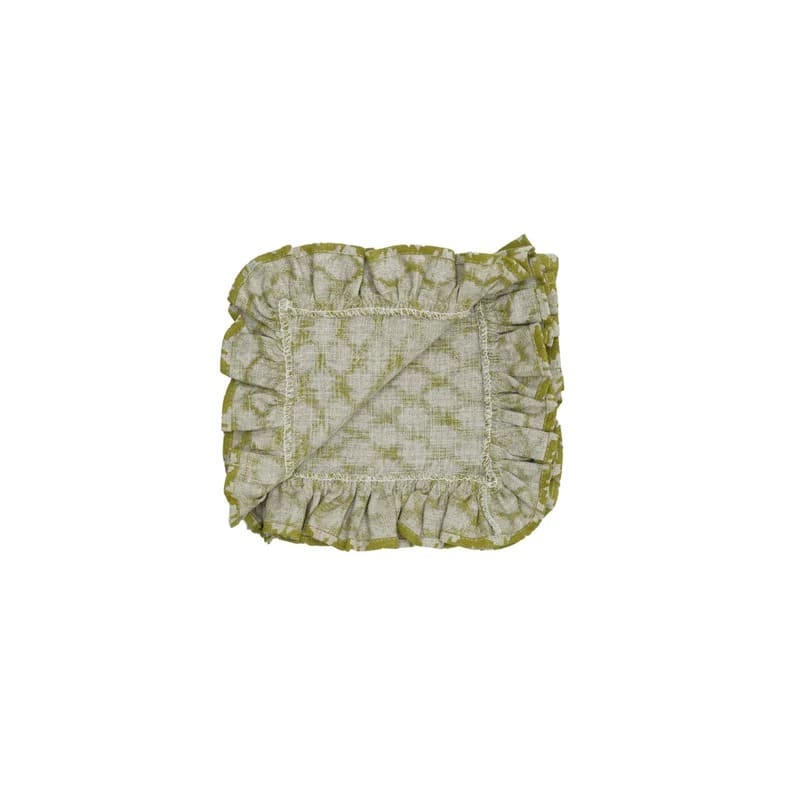 Indian block print napkins with intricate patterns