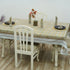 Printed Indian tablecloth for modern dining table