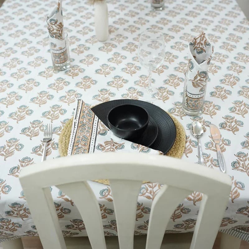 Cotton printed table clothes decor