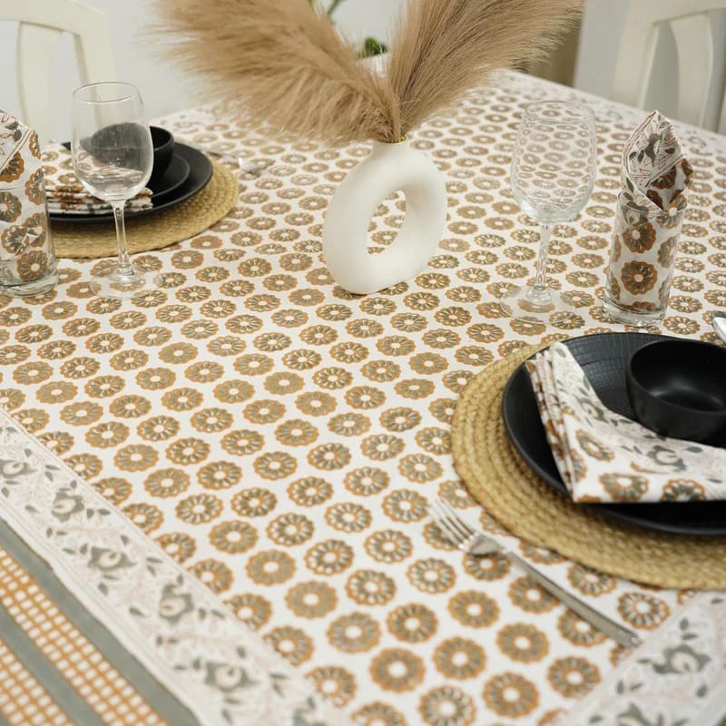Handmade printed table clothes