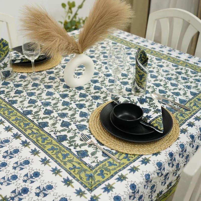 Indian floral printed table clothes
