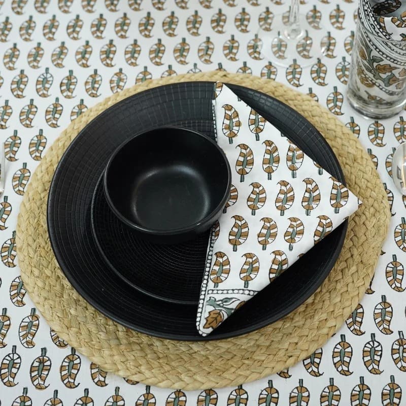 Handmade cotton printed table clothes