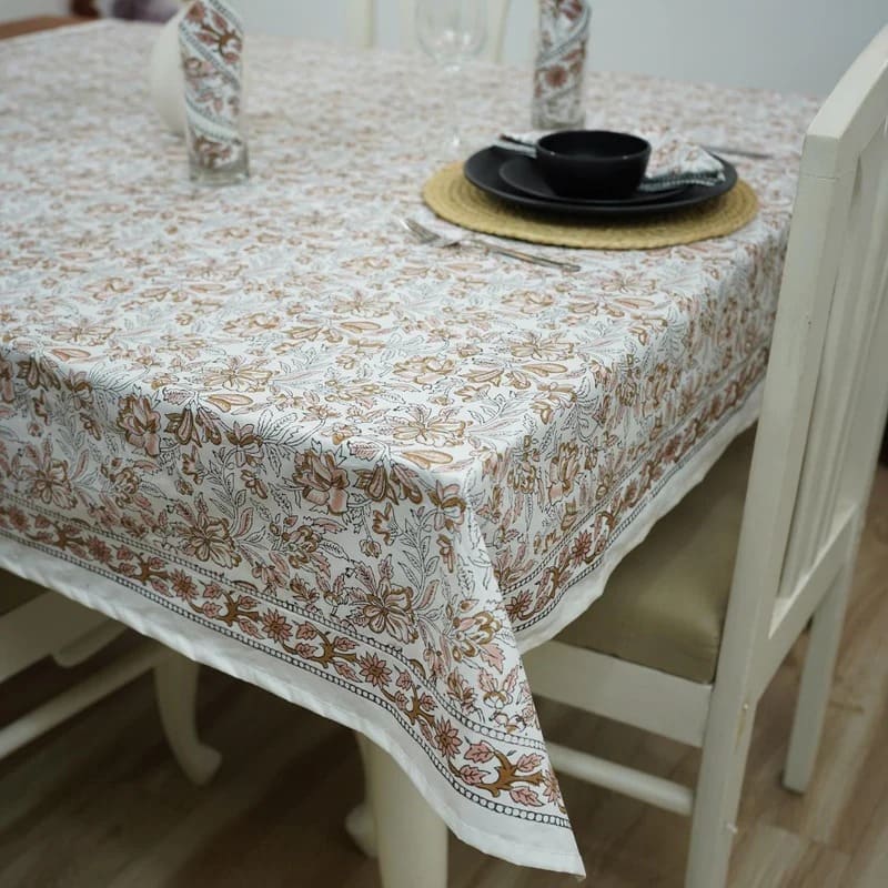 Handmade traditional table cloth print