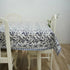 Floral block printed table clothes
