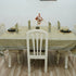 Designer bedroom with detailed printed table cloth