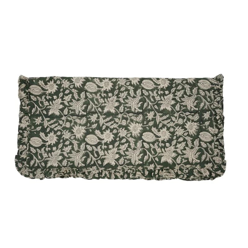 green floral napkins cotton dinner table decor