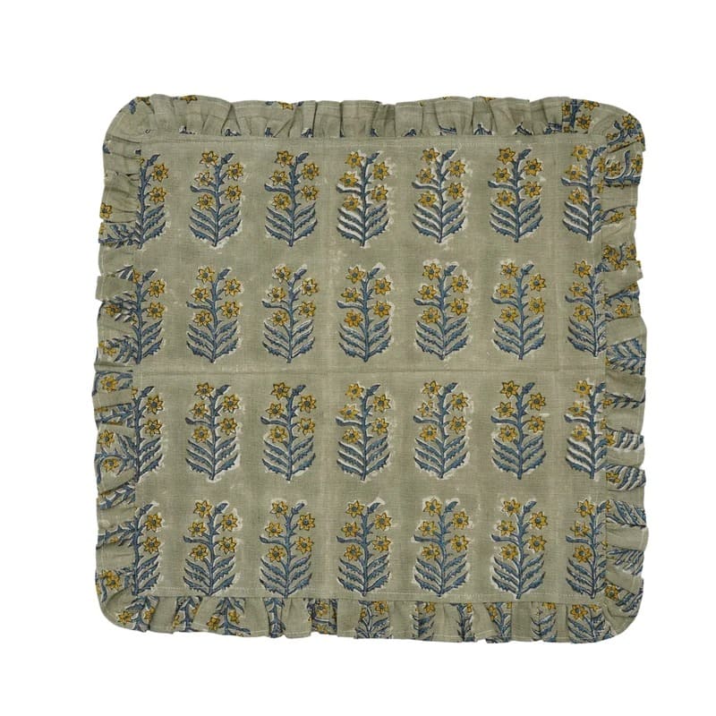 Elegant sage green fabric napkin for modern tables