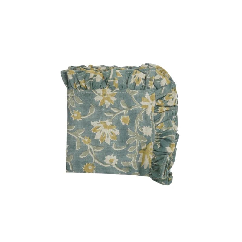 Rustic cotton napkins with hand block print design