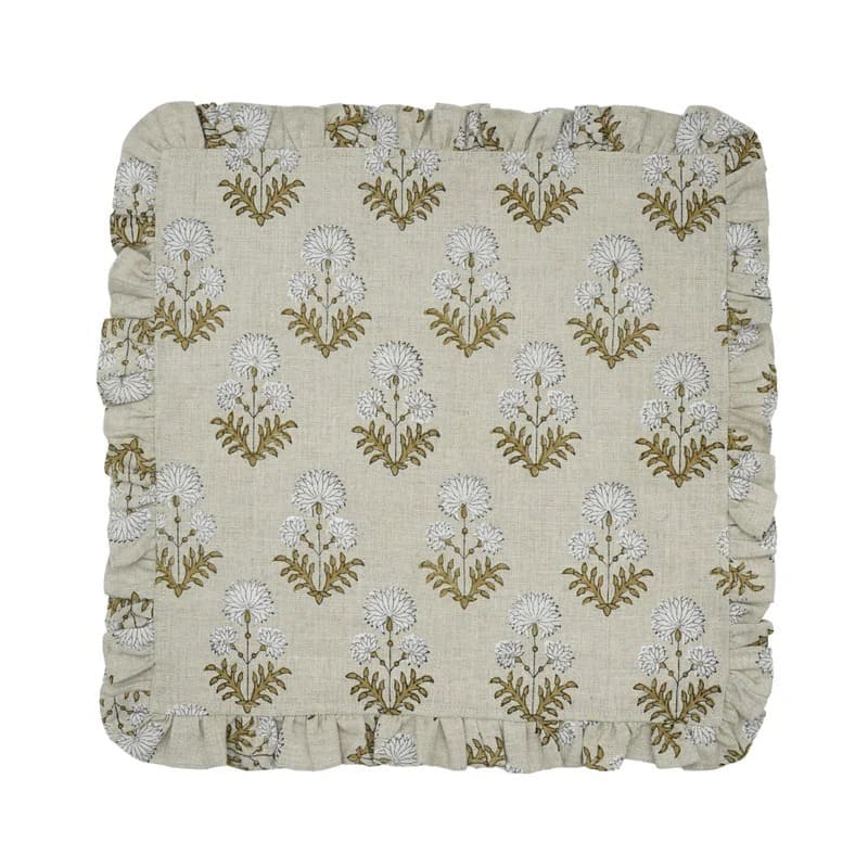 Floral cloth napkins with vintage-inspired prints