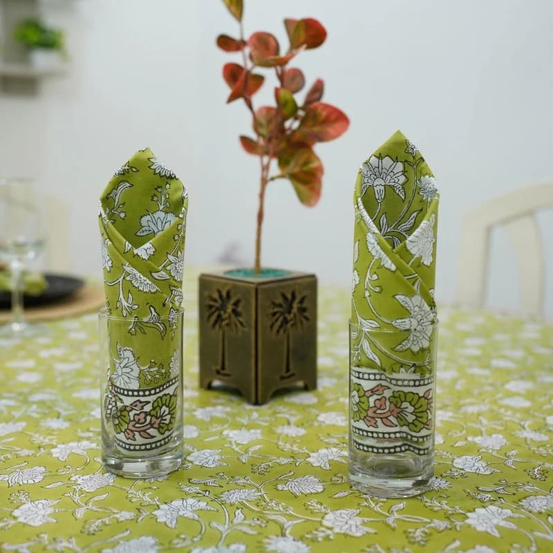 Calm serene bedroom printed table cloth