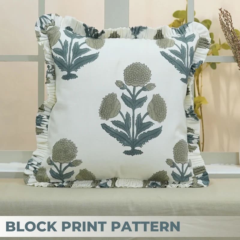 Pillow cover printing Indian block print  