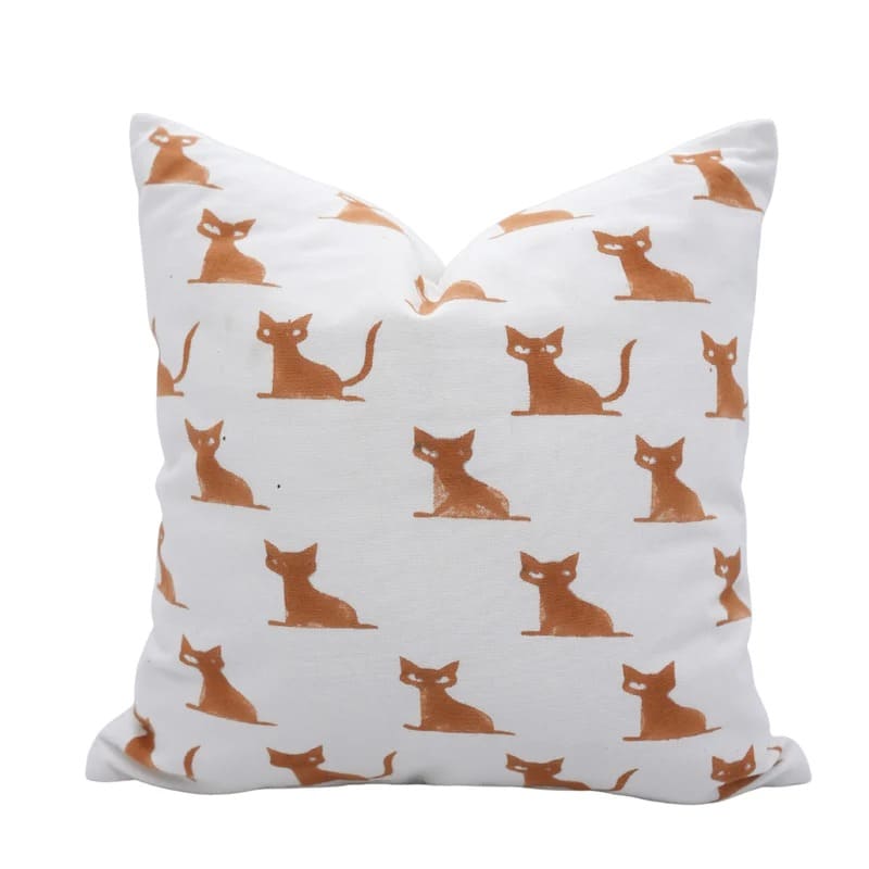 Hand print pillow cover 20 inch for modern décor