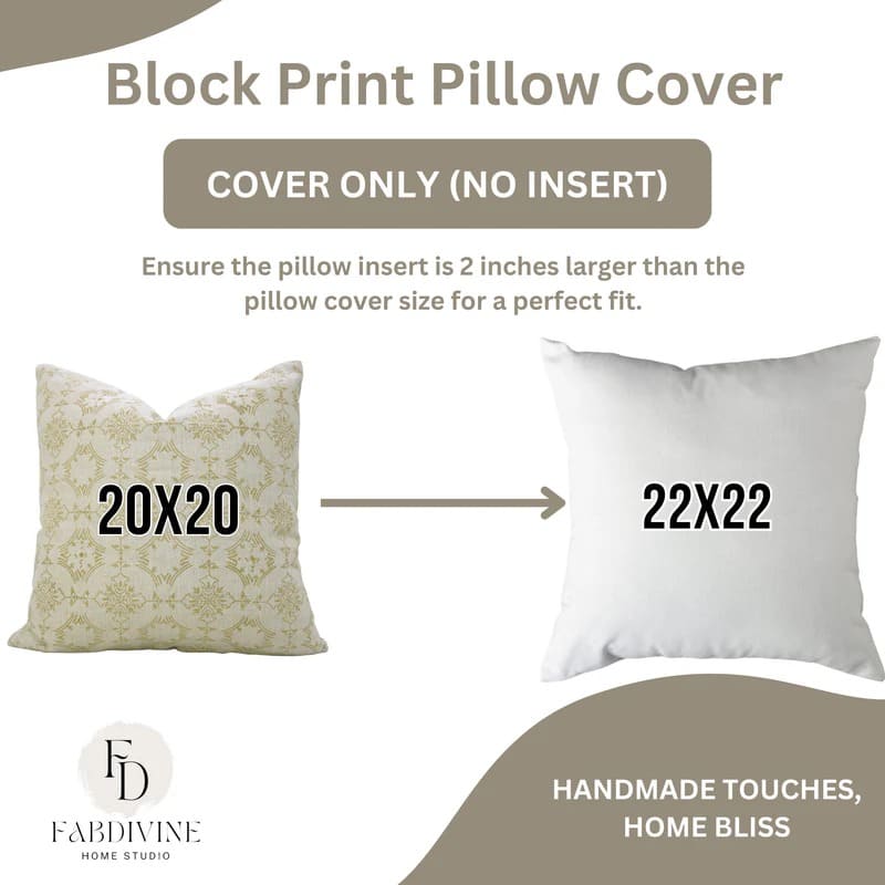 Sage green hand print pillow covers with zipper closure