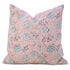 Hand print green pillow cover for cozy sofa styling