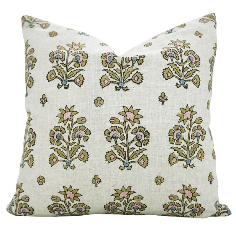greenery pillow nature inspired green decorative cushion
