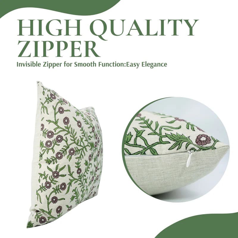 Toss pillow covers 20x20 with unique block print design