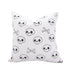 Blue hand print pillow cover for modern sofa