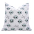 Velvet toss pillow covers 16x16 with hand block print